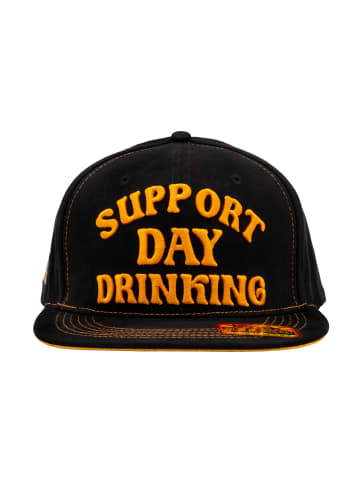 King Kerosin King Kerosin Flatbrim Cap Support Day Drinking in schwarz