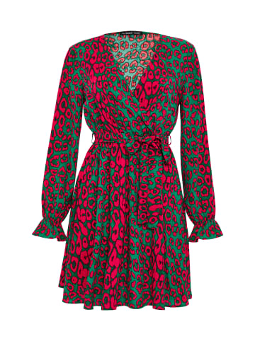 Threadbare Sommerkleid THB Shopper Printed Wrap in Green
