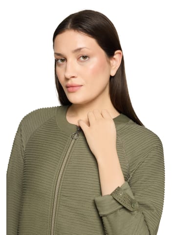 Betty Barclay Casual-Jacke mit Rippenstruktur in Dusty Olive