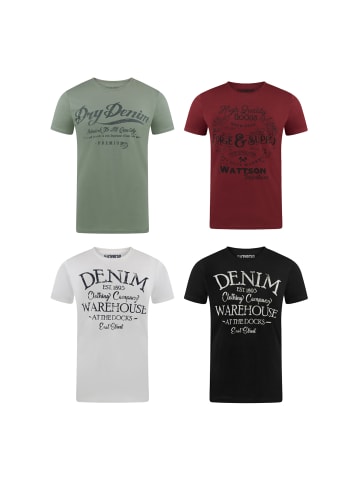 riverso  T-Shirt RIVLeon 4er Pack in Mehrfarbig
