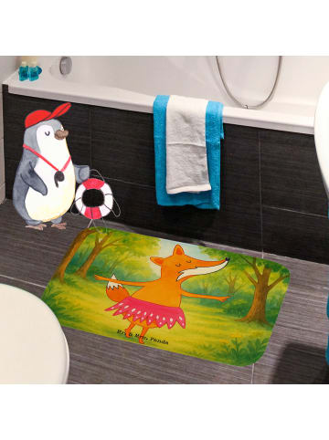 Mr. & Mrs. Panda Badematte Fuchs Ballerina Design ohne Spruch in Weiß