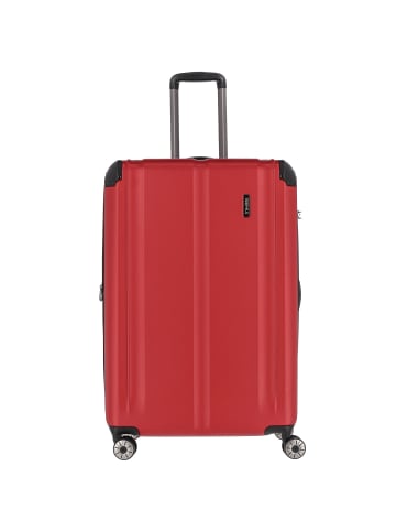 travelite City 4-Rollen Trolley L 77 cm in rot