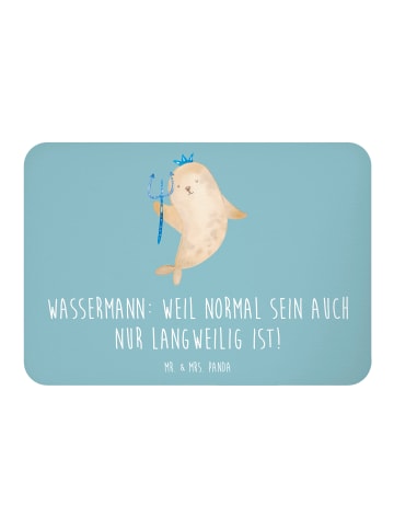 Mr. & Mrs. Panda Magnet Wassermann Unikat mit Spruch in Meeresbrise