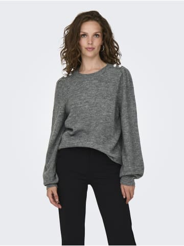 JDY Strickpullover in Dark Grey Melange