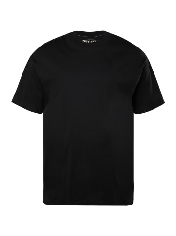 STHUGE Kurzarm T-Shirt in schwarz