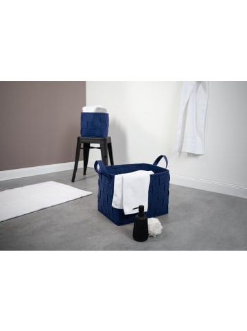 N8WERK Aufbewahrungskorb Filz 24cm dunkelblau  Blau