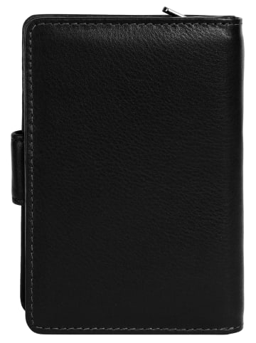 Szuna Geldbörse mit Reißverschluss in schwarz