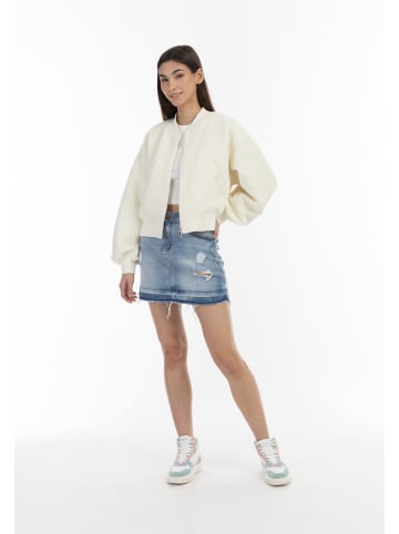 myMo Damen Blousonjacke in Creme