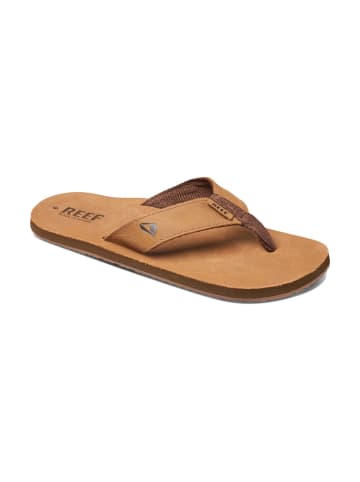 Reef Zehentrenner Sandale Leather Smoothy in Bronze Brown