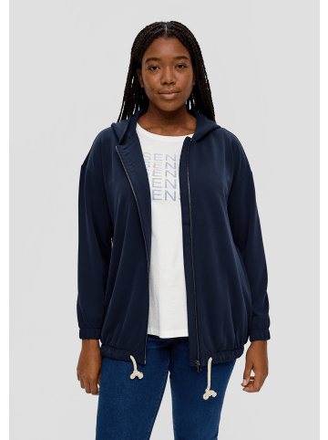 TRIANGLE Sweatshirt Jacke langarm in Blau