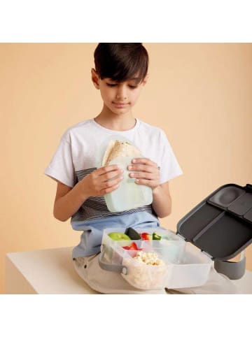 B. Box Brotdose Schule - Sandwichhülle aus Silikon für Kinder in Rosa