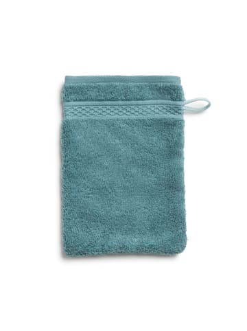 Möve Waschhandschuh Pure Luxury in smaragd