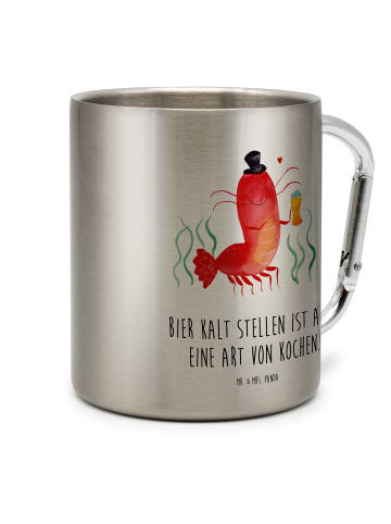 Mr. & Mrs. Panda Tasse Hummer Weizen mit Spruch in Silber