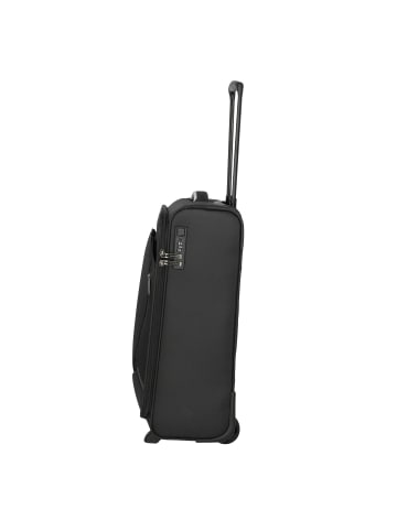 travelite Jetpack Slim 2 Rollen Kabinentrolley 55 cm in schwarz