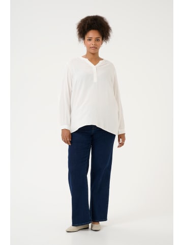 KAFFE curve Langarm-Bluse KCmille Loose fit in Chalk