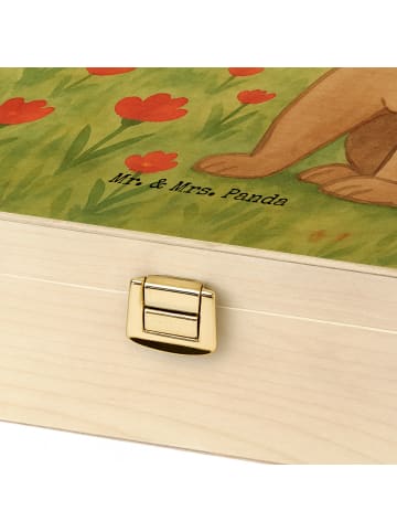 Mr. & Mrs. Panda Teebox Hund Dame Design mit Spruch in Weiß