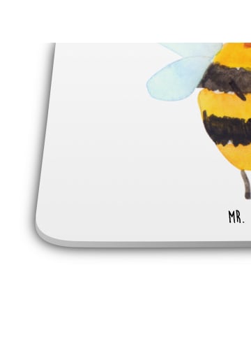 Mr. & Mrs. Panda Tischuntersetzer Biene König ohne Spruch in Weiß