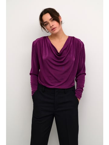 Kaffe Langarm-Bluse KAgina in Gloxinia