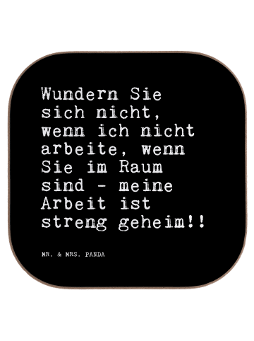 Mr. & Mrs. Panda gläseruntersetzer Wundern Sie sich nicht,... mi... in Schwarz