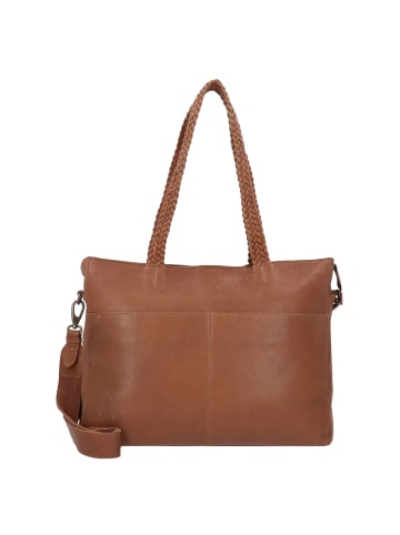 Cowboysbag Oily Cow Bushton Schultertasche Leder 40 cm in fawn