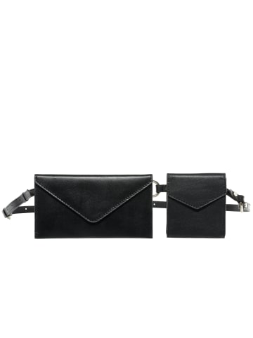 FEYNSINN Leder-Hüfttasche echt Leder Hip Bag groß | Ledertasche schwarz VINCE in schwarz