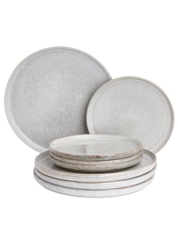 Butlers Teller-Set HENLEY 8-tlg. in Grau