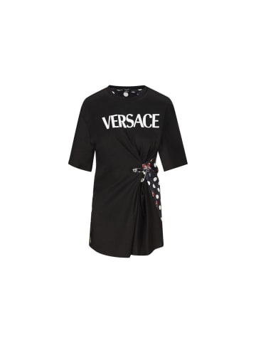 Versace Weiß Schwarz Baumwolle T-Shirt