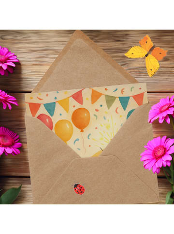 Mr. & Mrs. Panda Klappkarte Mäuse Kuchen Design ohne Spruch in Weiß