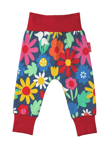 Toby Tiger Hose mit Blumen Print in bunt