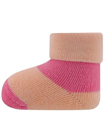 ewers 3er-Set Newborn Socken 3er Pack Punkte/Ringel in h.himbeere-ice pink-latte