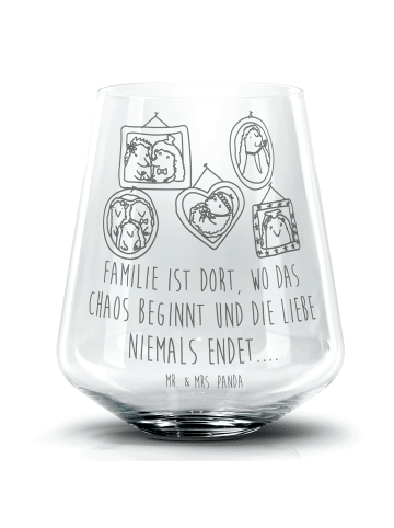 Mr. & Mrs. Panda Whiskyglas Igel Familie mit Spruch in Transparent