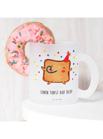 Mr. & Mrs. Panda Häferl Toast Party mit Spruch in Transparent