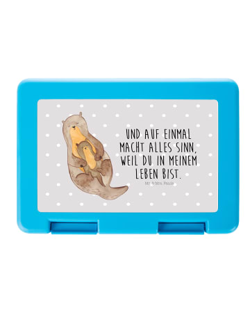 Mr. & Mrs. Panda Bentobox Otter Kind mit Spruch in Grau Pastell