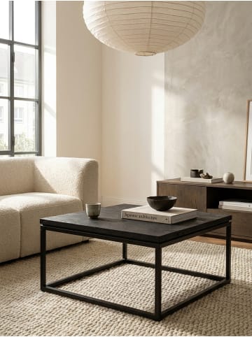 KADIMA DESIGN Couchtisch 60x60x35 cm Mango Massivholz / Metall Sofatisch