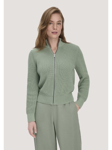 Hessnatur Strickjacke in mattgrün