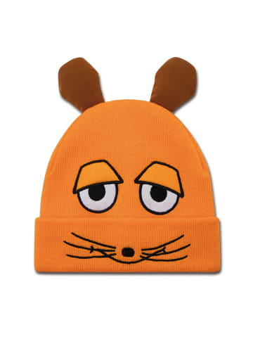 Logoshirt Beanie Maus - Mascot in orange