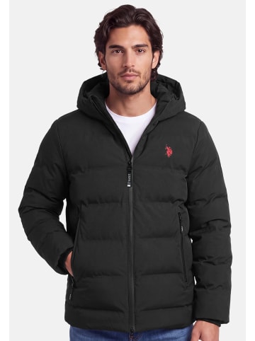 U.S. Polo Assn. U.S. POLO ASSN. Herren Steppjacke mit Hoodie P-070 in Schwarz