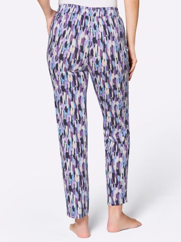 WITT WEIDEN Schlafanzug-Hose in marine-himmelblau-bedruckt