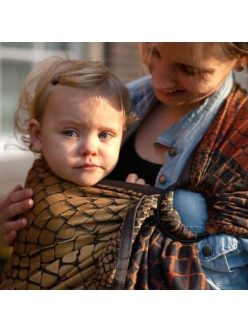Hoppediz Babytragetuch Ring-Sling in Darwin black