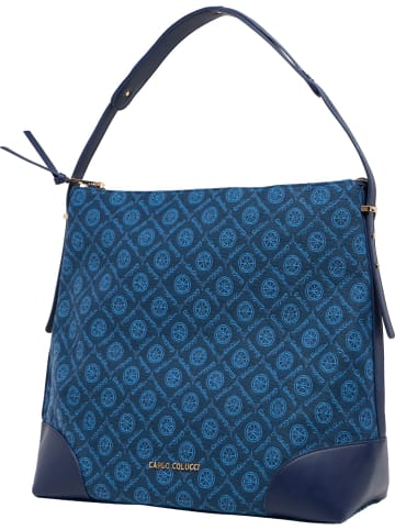 Carlo Colucci Schultertasche Desaler in Blau