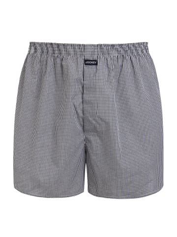 Jockey Boxershort Everyday Check Woven in Dunkelblau/Weiß