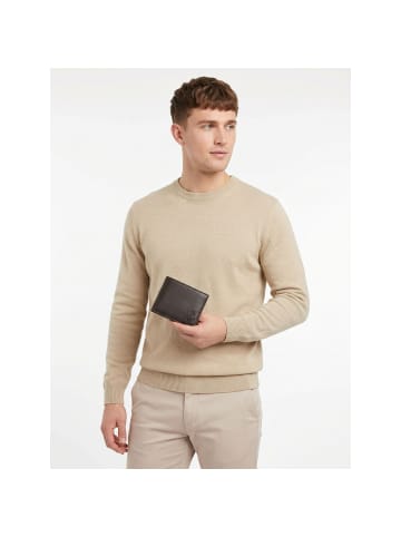 oxmox Leather Geldbörse RFID Schutz Leder 10 cm in braun-freedom anchor