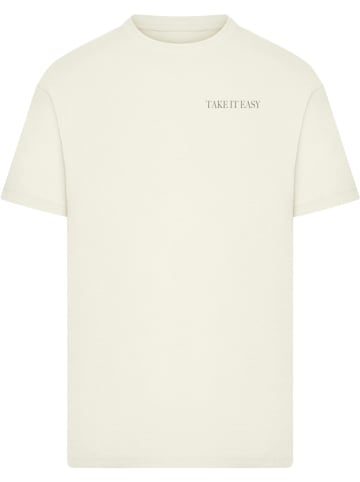 Mister Tee T-Shirt "Take It Easy Plants Tee" in Beige