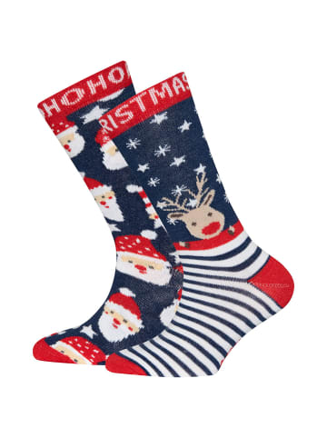 ewers 2er-Set Socken Weihnachten in rot