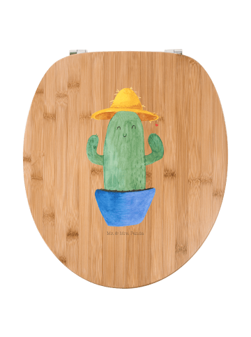 Mr. & Mrs. Panda WC Brille Kaktus Hut ohne Spruch in Braun
