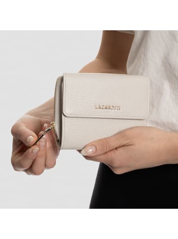 Lazarotti Bologna Leather Zip-Around Geldbörse Leder 12 cm in cream