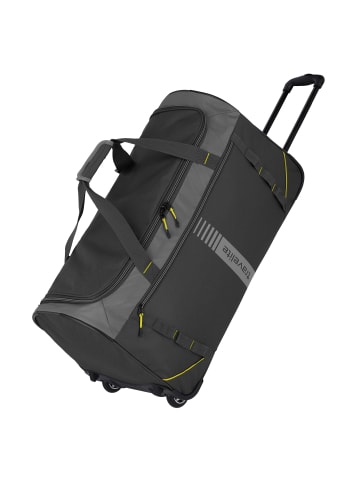 travelite Basics Active 2-Rollen Reisetasche 71 cm in anthrazit-lemon