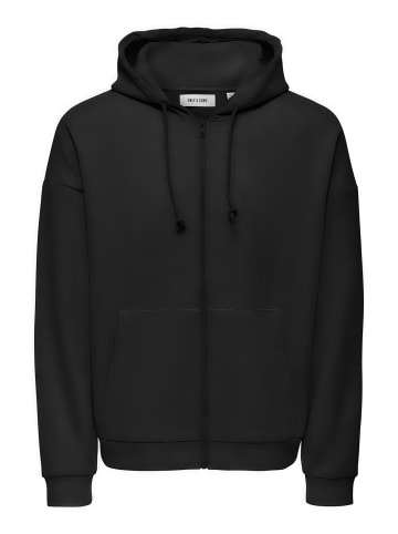 Only&Sons Sweatjacke 'CHASE' in schwarz