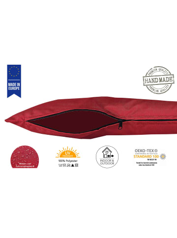 JACK 2er Set Outdoor Kissenhülle 45x45cm Uni in Burgund