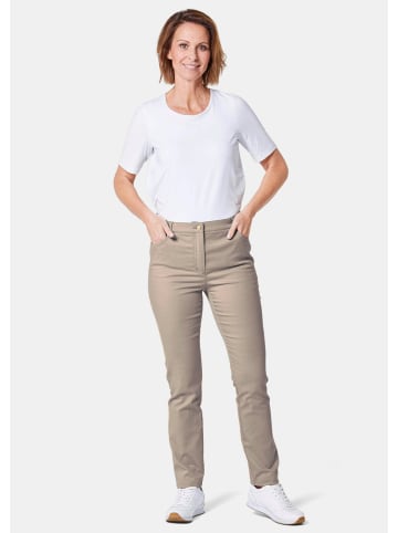 GOLDNER Hose Carla in weicher, stretchbequemer Qualität in beige
